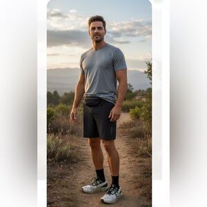 New Vuori Men’s Domaim Performance Short Black Medium V3007